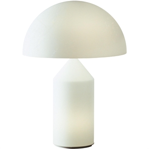 Oluce Atollo 237 Bordlampe 38 cm Opal